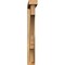 Ekena Millwork Balboa Block Rough Sawn Bracket w/ Offset Brace, Western Red Cedar, 4"W x 24"D x 32"H BKT0402X24X32BOA05RWR - alternate 2